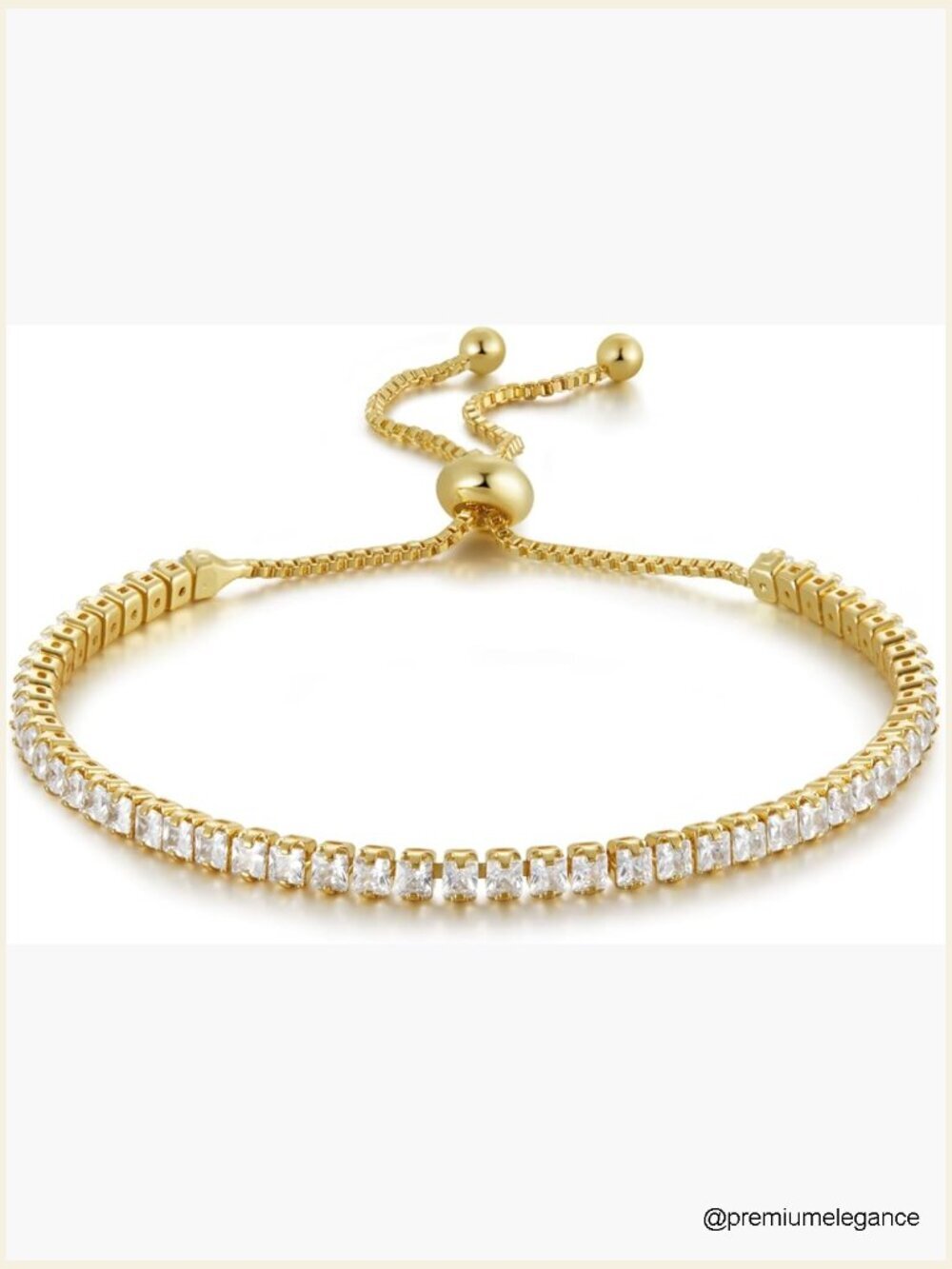 Sparkling Dainty Tennis Bracelet for Women Adjustable Lightweight